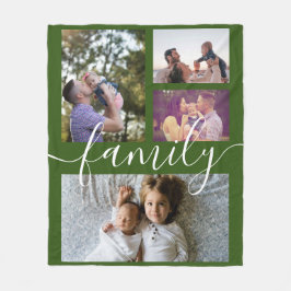Fotokollage Personlig DIY Anpassningsbar Family Fleecefilt