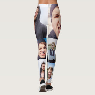 Fotokollage Placera Ansikte på balkar Leggings