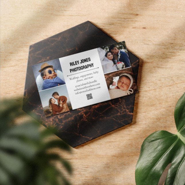 Fotokollage QR-kodfotograf, Professionell Visitkort (Skapare uppladdad)