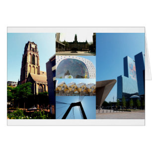Fotokollage Rotterdam 1 Hälsningskort