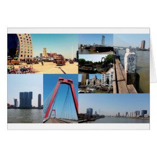 Fotokollage Rotterdam 2 Hälsningskort