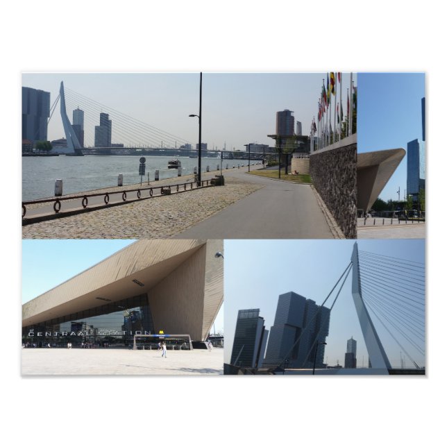 Fotokollage Rotterdam 4 Fototryck (Framsidan)