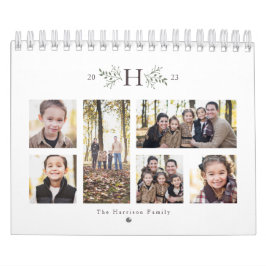 Fotokollage Rustic monogram-foto Kalender