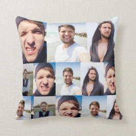 Fotokollage sätta Ansikte på en Kudde