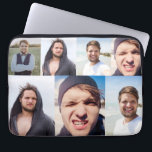 Fotokollage sätta Ansikte på en Laptop Fodral<br><div class="desc">Gör ett laptop sleeve som verkligen är av ett slag när du lägger till ansikte (eller foton som du vill ha) till den här datorn fodral. Den har en över kollage-utskrift som är redo att anpassa med upp till 4 foton. Samlingen lämpar sig bäst för bilder som är inriktade på...</div>