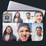 Fotokollage sätta Ansikte på en Laptop Fodral<br><div class="desc">Gör ett laptop sleeve som verkligen är av ett slag när du lägger till ansikte (eller foton som du vill ha) till den här datorn fodral. Den har en över kollage-utskrift som är redo att anpassa med upp till 4 foton. Samlingen lämpar sig bäst för bilder som är inriktade på...</div>