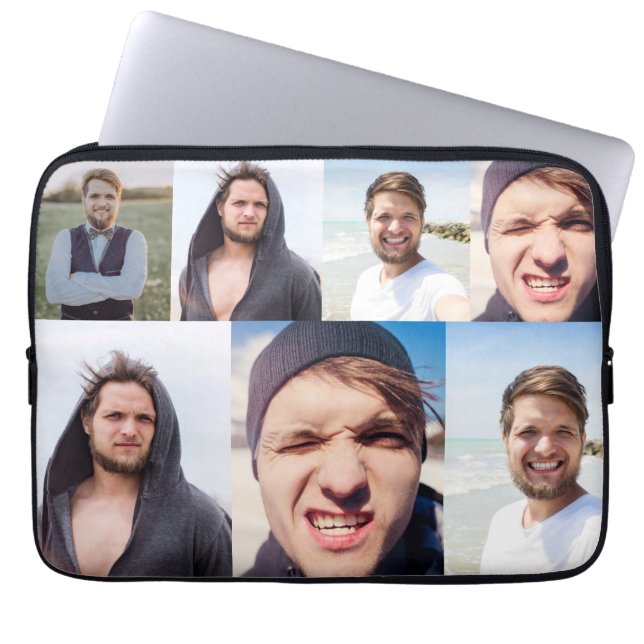 Fotokollage sätta Ansikte på en Laptop Fodral (Framsidan)