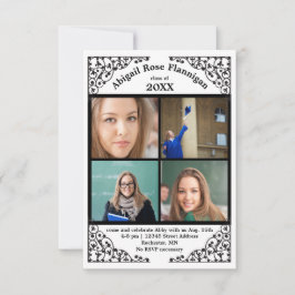 Fotokollage Snöre - 3 x 5 Grad-meddelande Inbjudningar