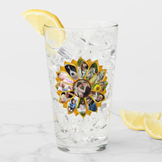 Fotokollage Solrosblomma 13 Bilder Easy Glaskopp (Framsida Ice)