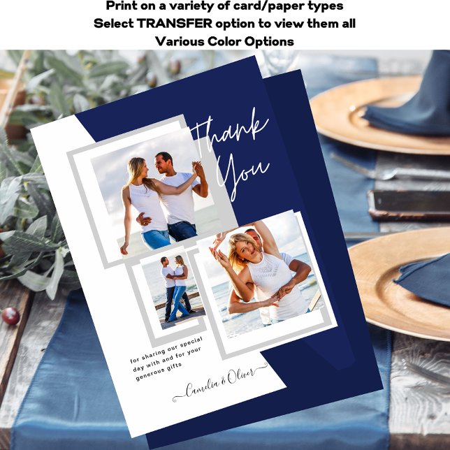 Fotokollage TACK WEDDING/BABY/EXAMEN/NÅGOT ANNAT Vykort (Skapare uppladdad)