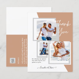 Fotokollage TACK Wedding/Baby/Examen/NÅGOT Vykort