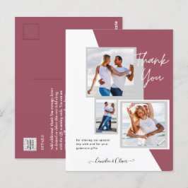 Fotokollage TACK Wedding/Barn/Examen/NÅGOT Vykort