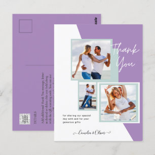 Fotokollage TACK Wedding/Barn/Examen/NÅGOT Vykort