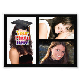 Fotokollage, tre Bilder Fototryck