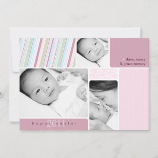 Fotokollokort för glad påsk julkort