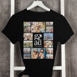 Fotokollokument från Grad Många T Shirt<br><div class="desc">🎓🎉 Överför bilder av vänner från deras skolår eller högskoleår för att göra en roligt fotokeepsakpresenter för din grad</div>
