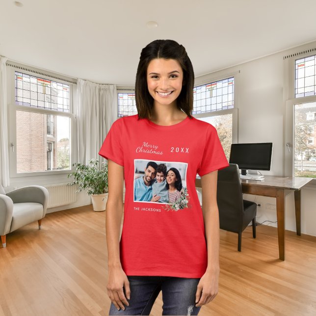 Fotokonen gräs namn i julfamiljen t shirt (Skapare uppladdad)