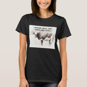 fotokonst från långrevsben för ko lägger till din t shirt