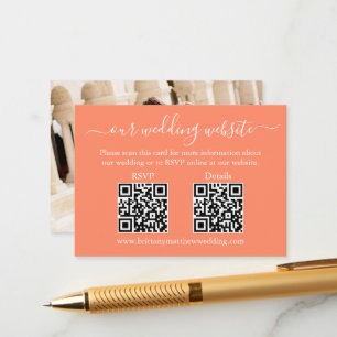 Fotokoral med minimalistisk information om 2 QR-Br Tilläggskort
