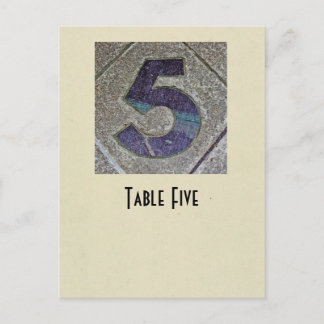 fotokort 5 bord vykort