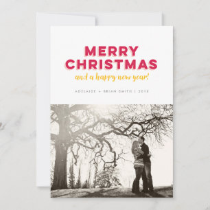 Fotokort av typen Texturerad minimal God jul Julkort