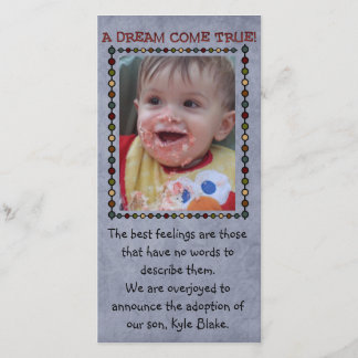 fotokort för adoption meddelande