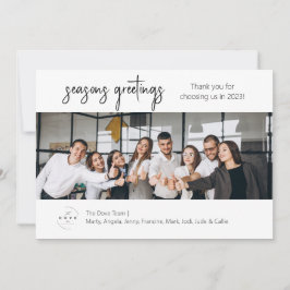 Fotokort för affärsteamet julkort