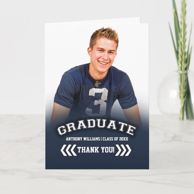 Fotokort för Anpassningsbarna Studenten Tack (Framsida)