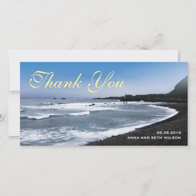 Fotokort för Beach View-Tack Tack Kort (Framsida)