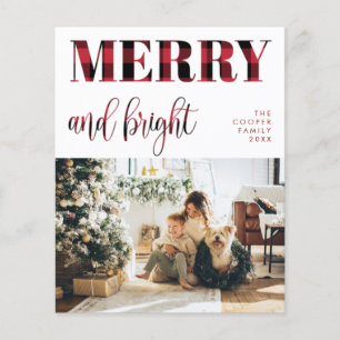 Fotokort för belagd Helgdag Modern jul Flygblad