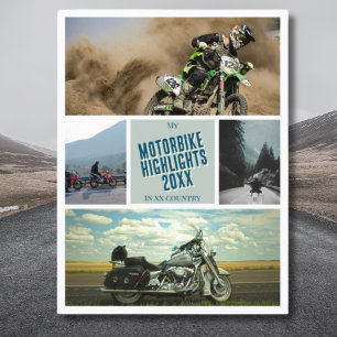 Fotokort för bikerna för motorcykelsporter vykort