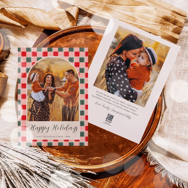 Fotokort för Bohemian Arch-skript - Jul-Helgdag Julkort (Skapare uppladdad)