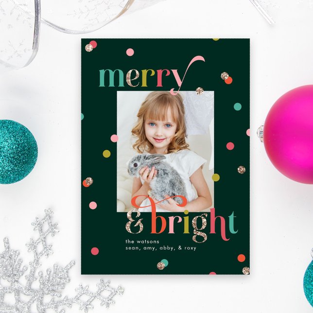 Fotokort för Bright- och Merry-Helgdag Julkort (Skapare uppladdad)