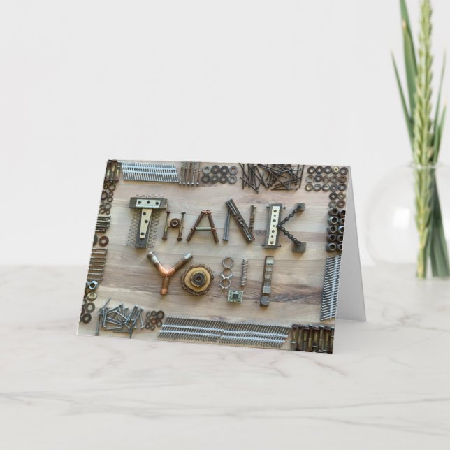 Fotokort för bygge - Tack Kort (Framsida)