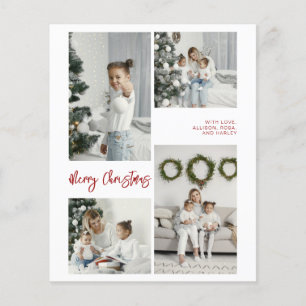 Fotokort för familjen BUDGET God jul Flygblad