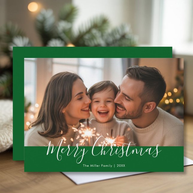 Fotokort för familjen Snowy God jul Julkort (Skapare uppladdad)