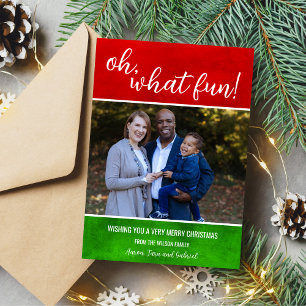 Fotokort för Family God jul Helgdag Julkort