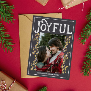 Fotokort för Family God jul Helgdag Julkort