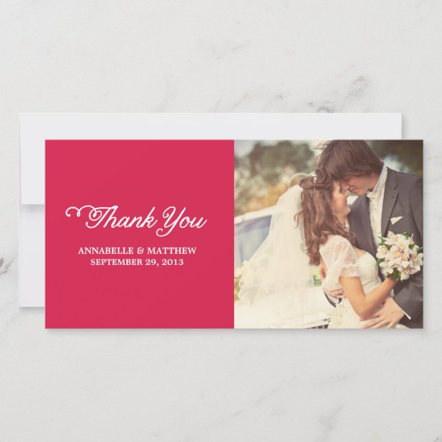 Fotokort för finare Tack Kort (Framsida)