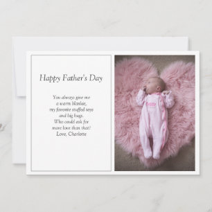 Fotokort för första Fars dag Julkort