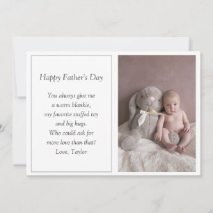 Fotokort för första Fars dag Julkort