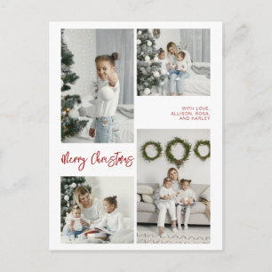 Fotokort för God jul-familjen Helg Vykort