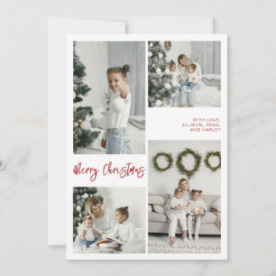 Fotokort för God jul-familjen Julkort