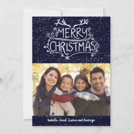 Fotokort för God jul-familjen Julkort