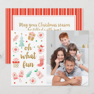 Fotokort för God jul-familjen Kort