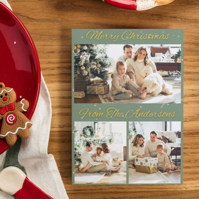 Fotokort för god jul Personlig-familjen Kort (Skapare uppladdad)