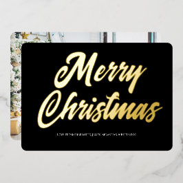 Fotokort för god jul-typografi