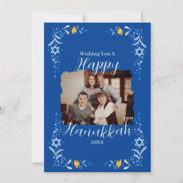 Fotokort för Hanukkah Anpassningsbar-familjen Julkort