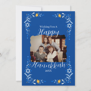 Fotokort för Hanukkah Anpassningsbar-familjen Julkort
