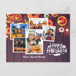 Fotokort för Happy halloween-familjen Vykort